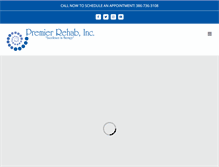 Tablet Screenshot of premierrehabinc.com